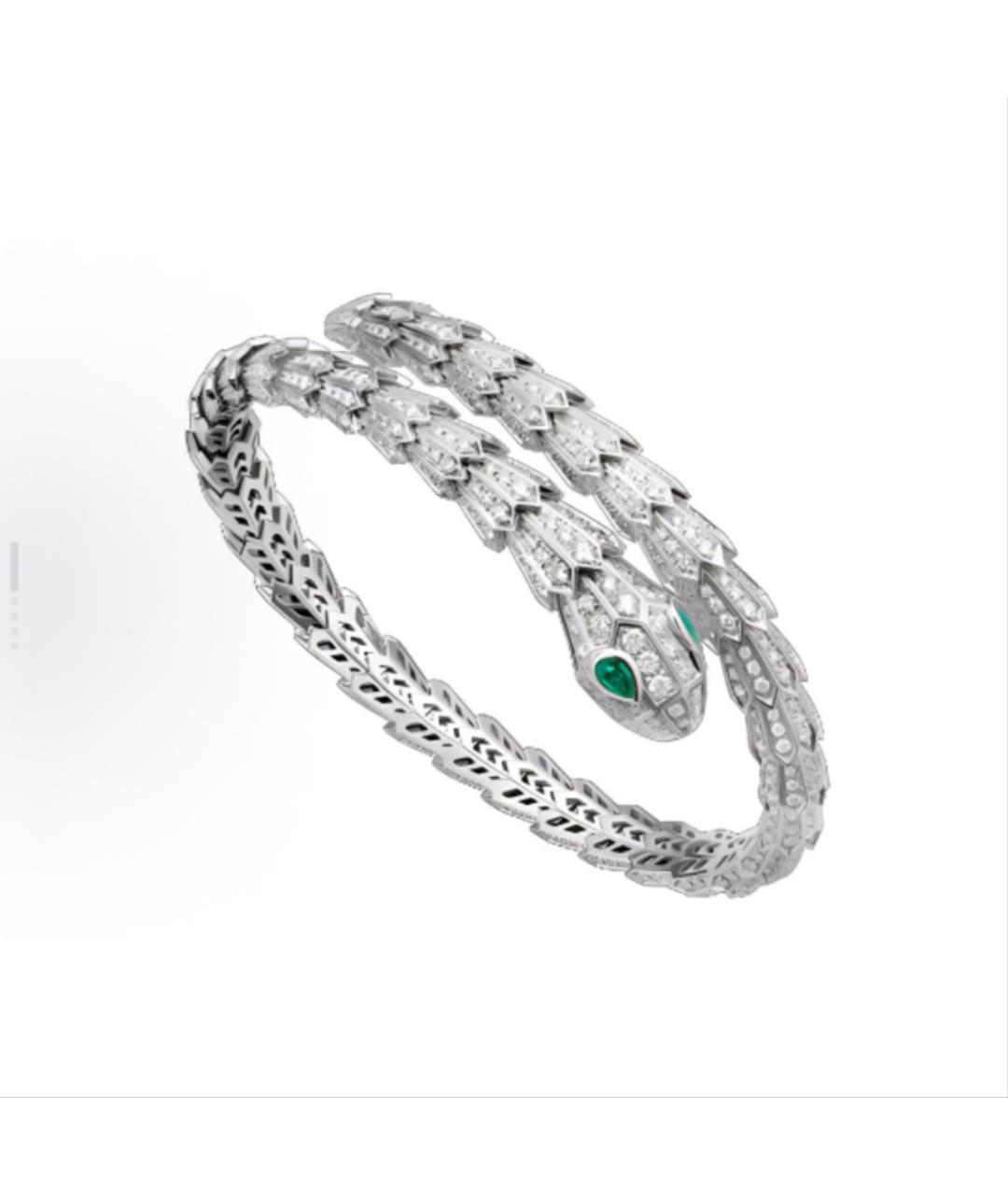 BVLGARI Серебрянный браслет из белого золота, фото 8