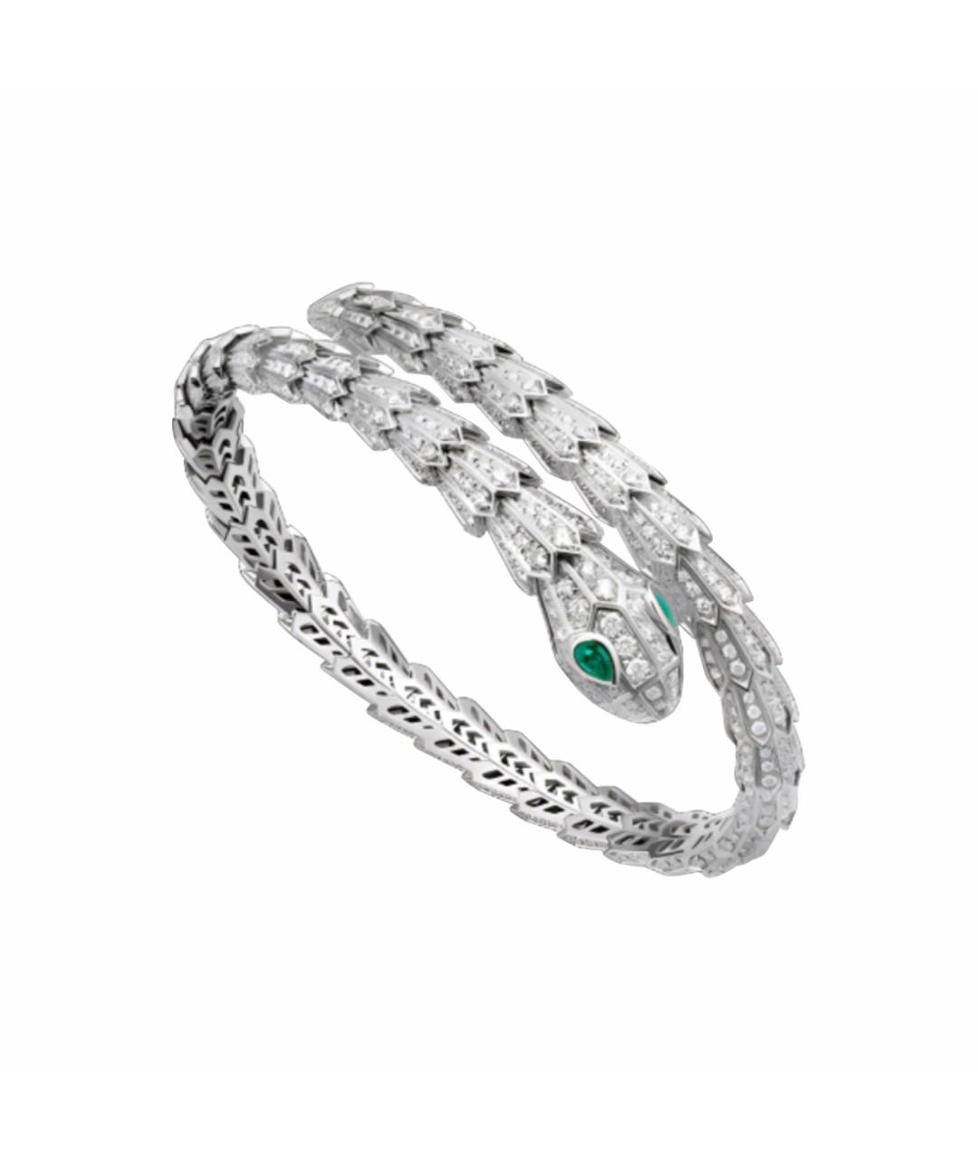 BVLGARI Серебрянный браслет из белого золота, фото 1