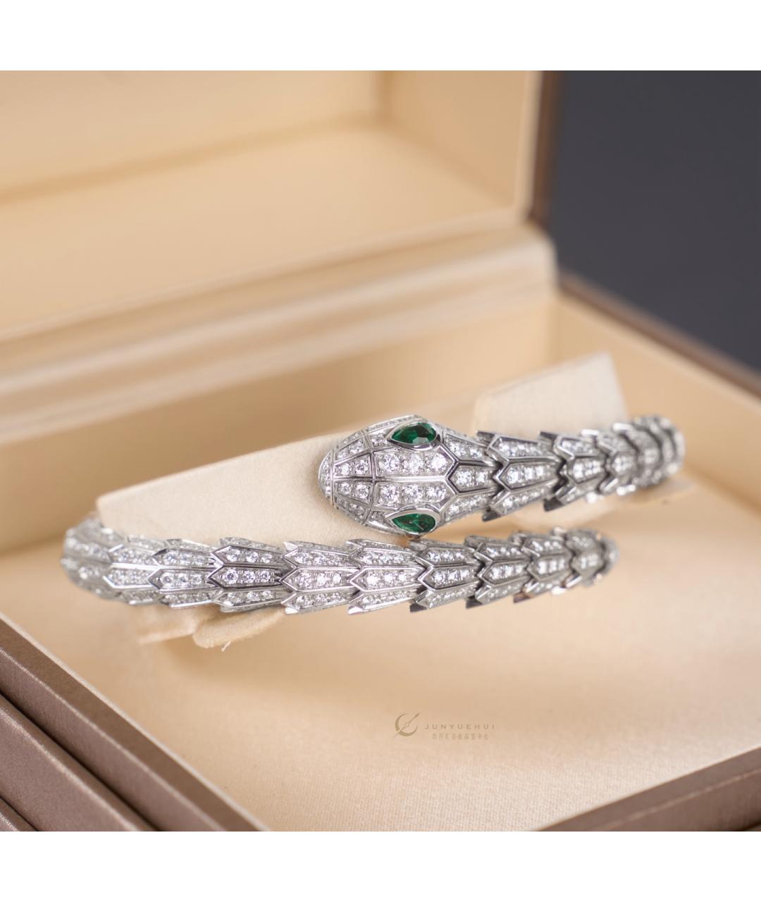 BVLGARI Серебрянный браслет из белого золота, фото 2