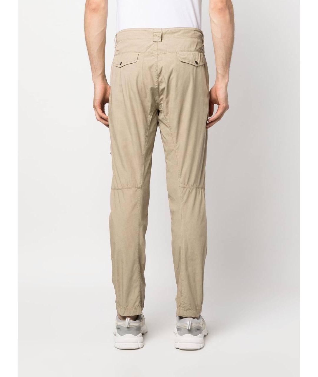 CP COMPANY Бежевые хлопковые повседневные брюки, фото 9