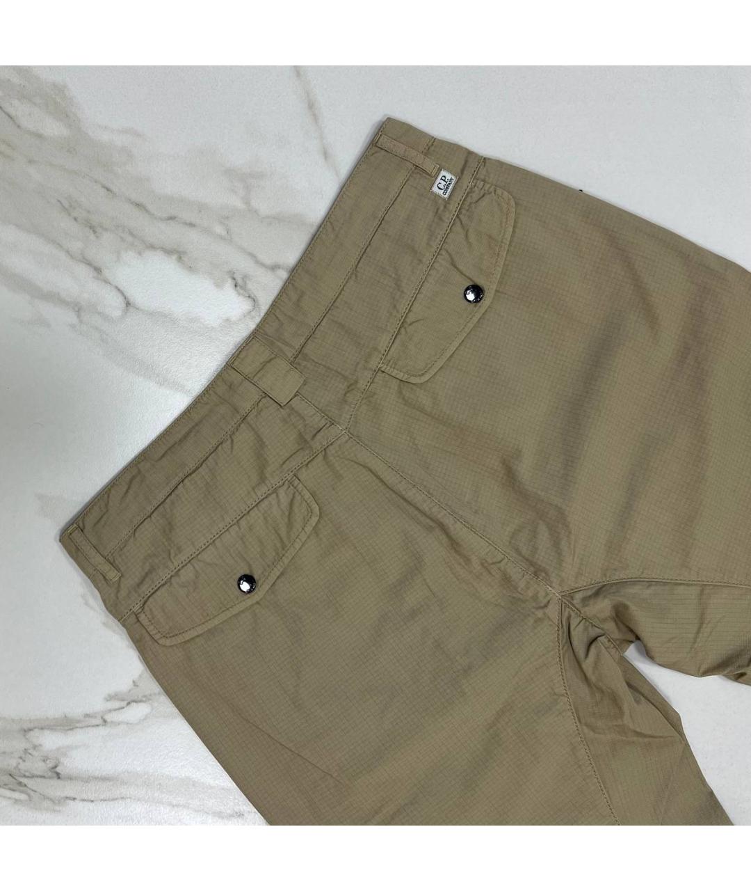 CP COMPANY Бежевые хлопковые повседневные брюки, фото 5