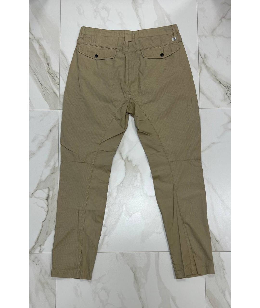 CP COMPANY Бежевые хлопковые повседневные брюки, фото 4