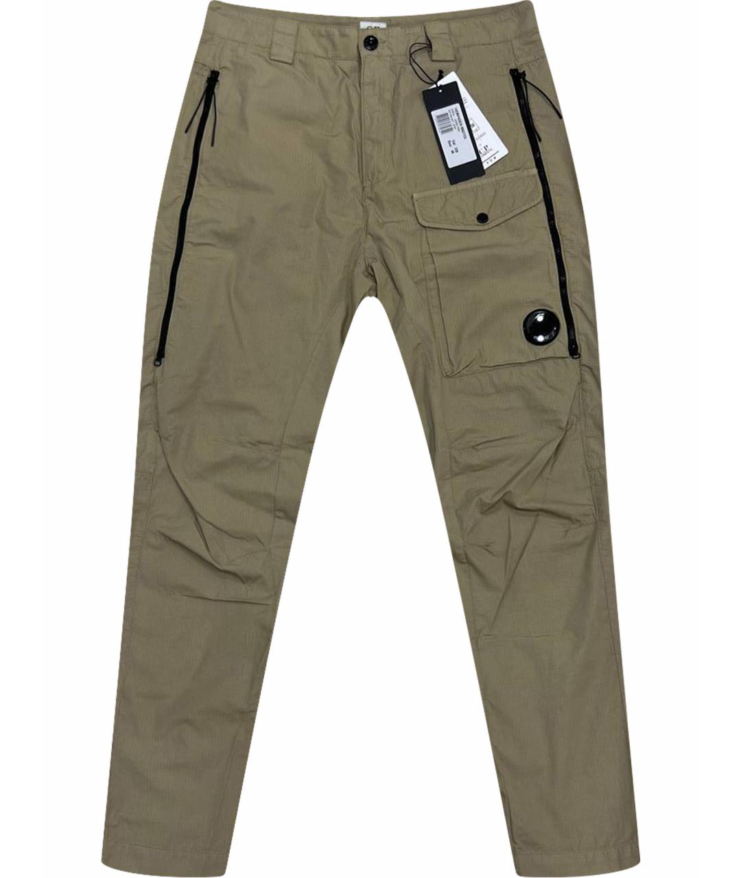 CP COMPANY Бежевые хлопковые повседневные брюки, фото 1