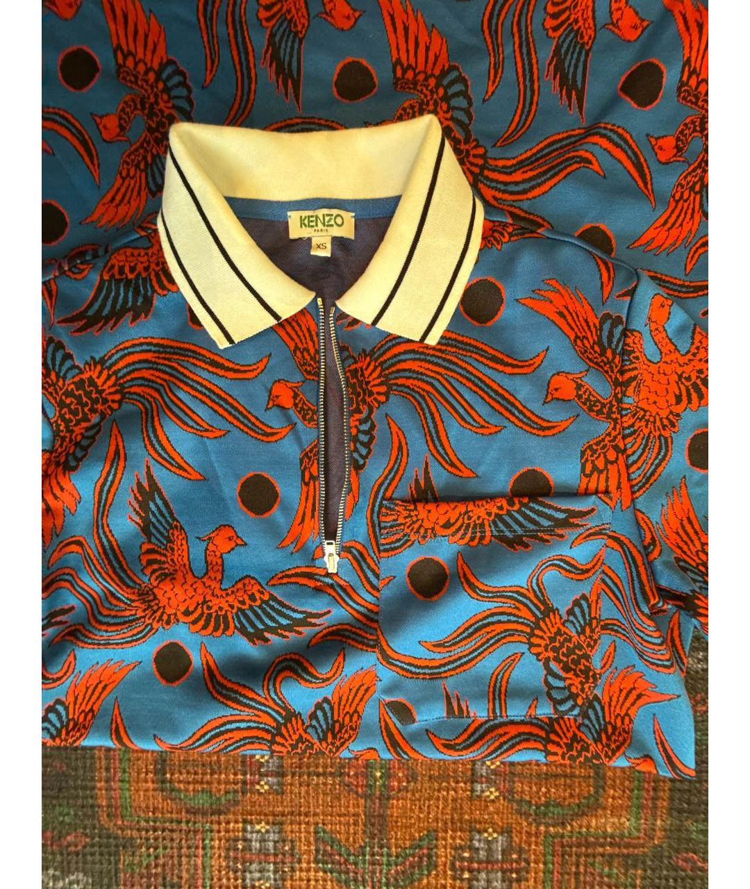 KENZO Синее повседневное платье, фото 4