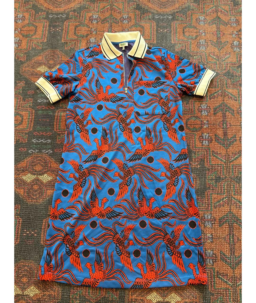 KENZO Синее повседневное платье, фото 5