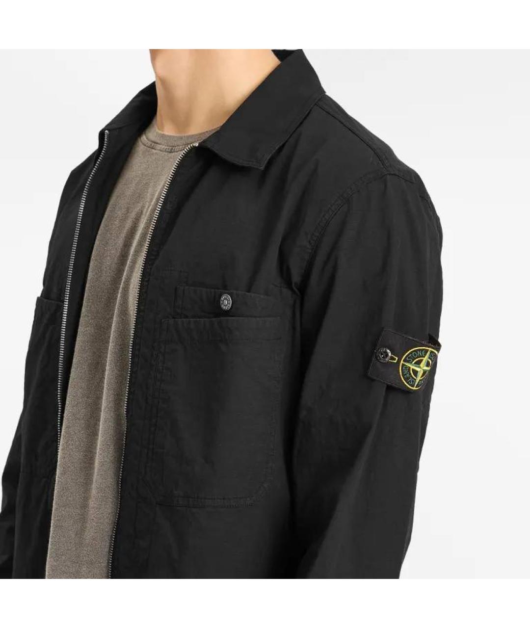STONE ISLAND Черная куртка, фото 9