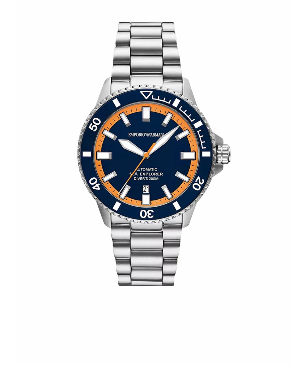 EMPORIO ARMANI Серебряные стальные часы, фото 1