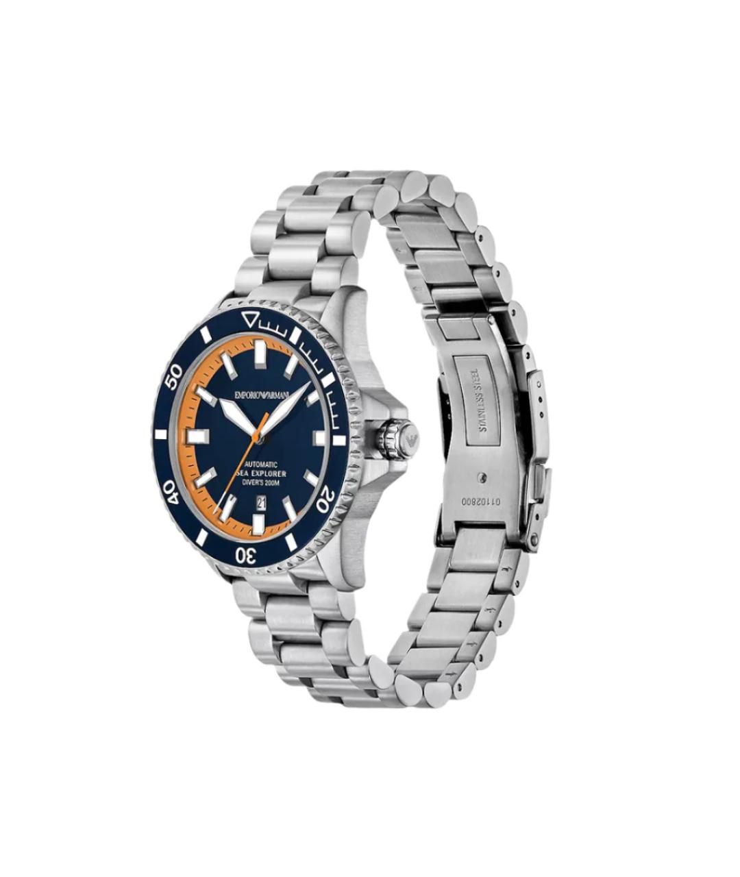 EMPORIO ARMANI Серебряные стальные часы, фото 7