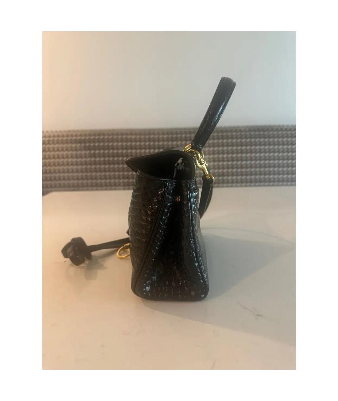 BALENCIAGA Черная сумка с короткими ручками из искусственной кожи, фото 4