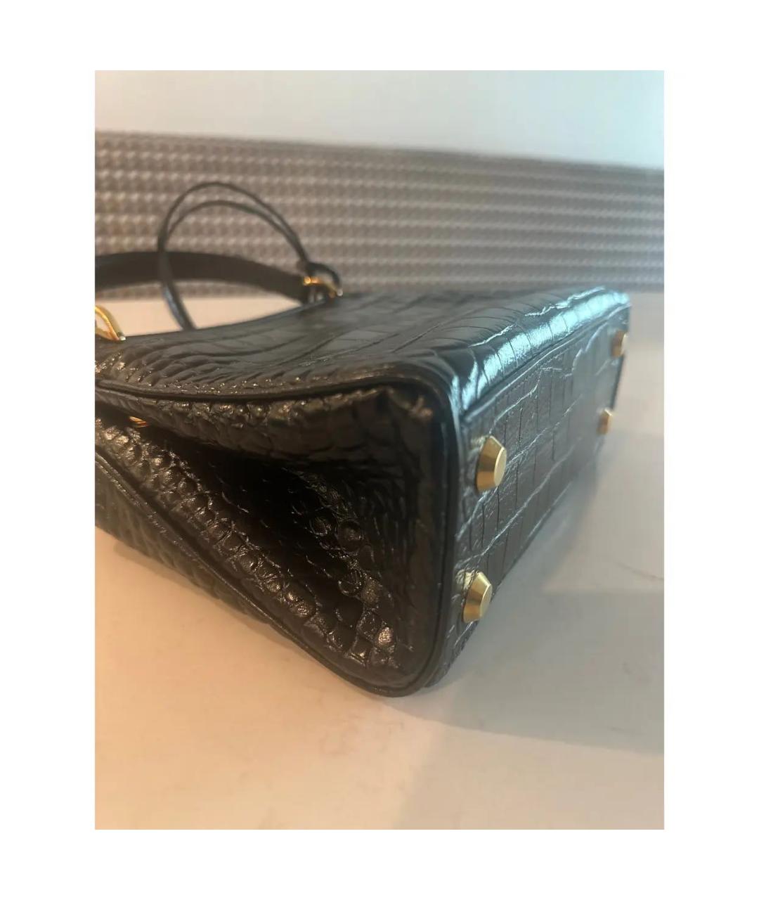 BALENCIAGA Черная сумка с короткими ручками из искусственной кожи, фото 7