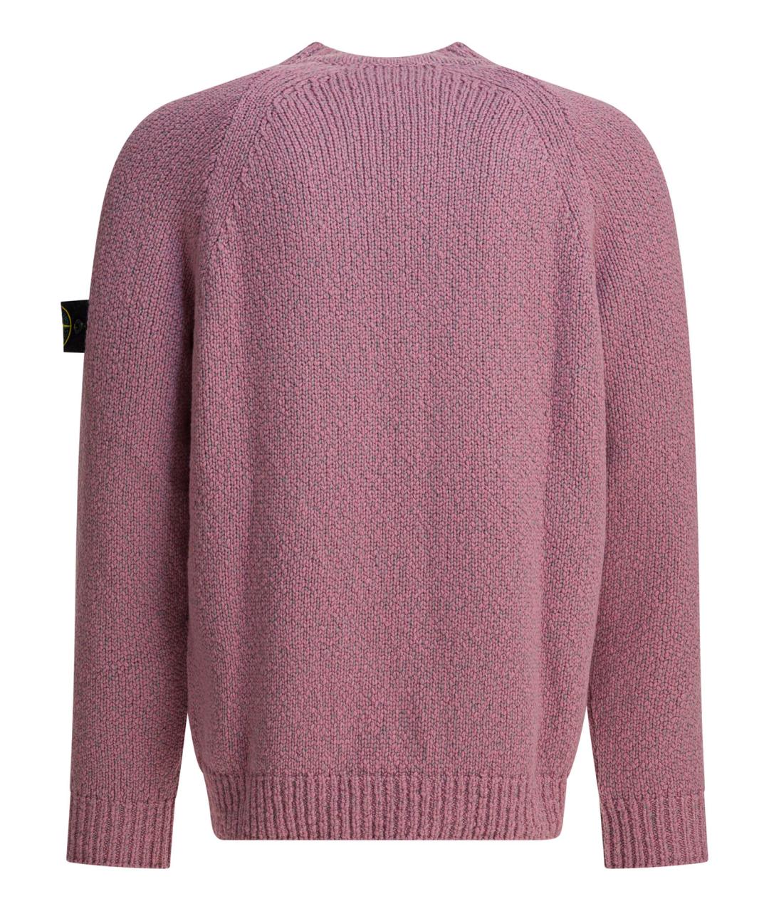STONE ISLAND Розовый полиэстеровый джемпер / свитер, фото 2