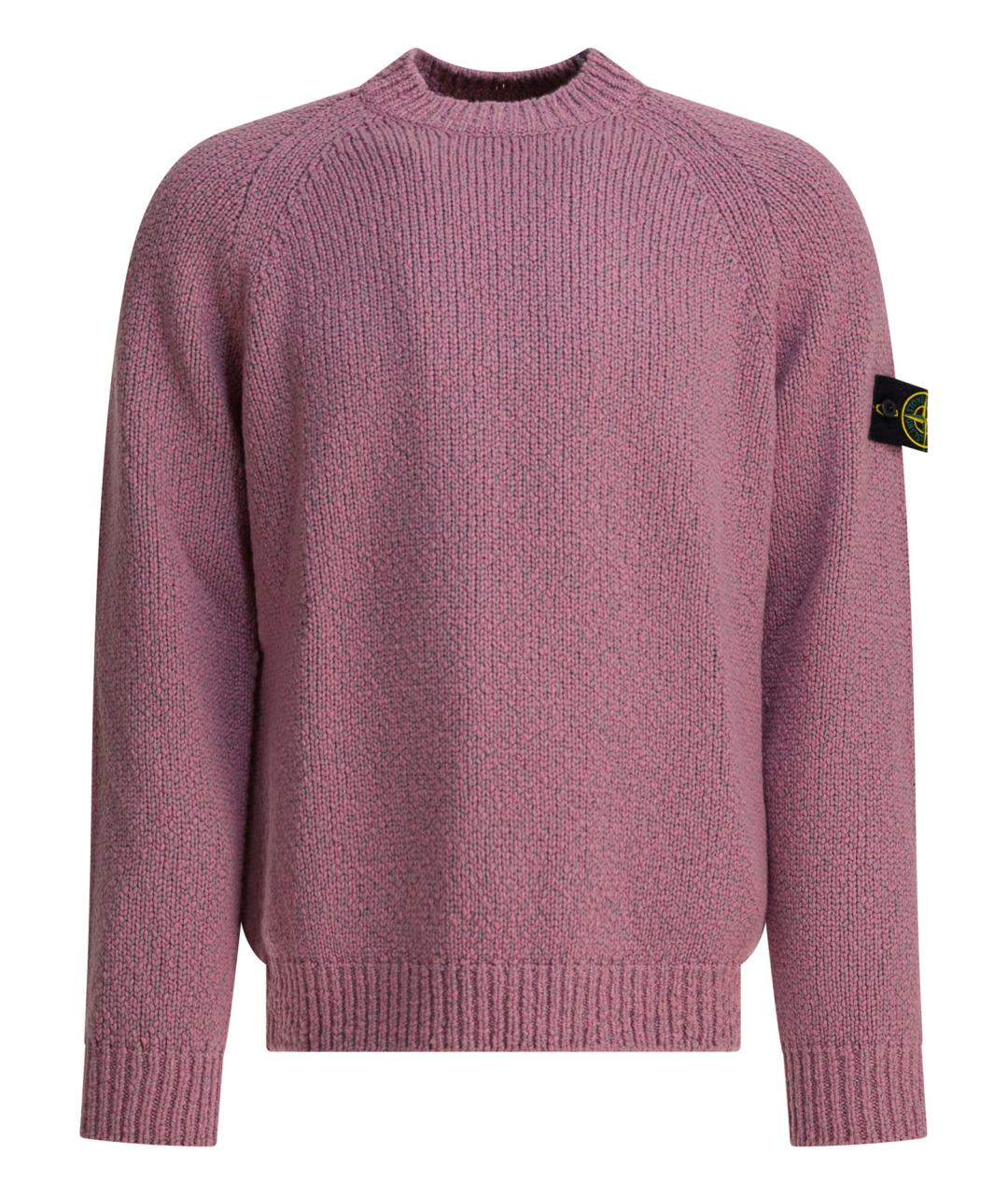 STONE ISLAND Розовый полиэстеровый джемпер / свитер, фото 1