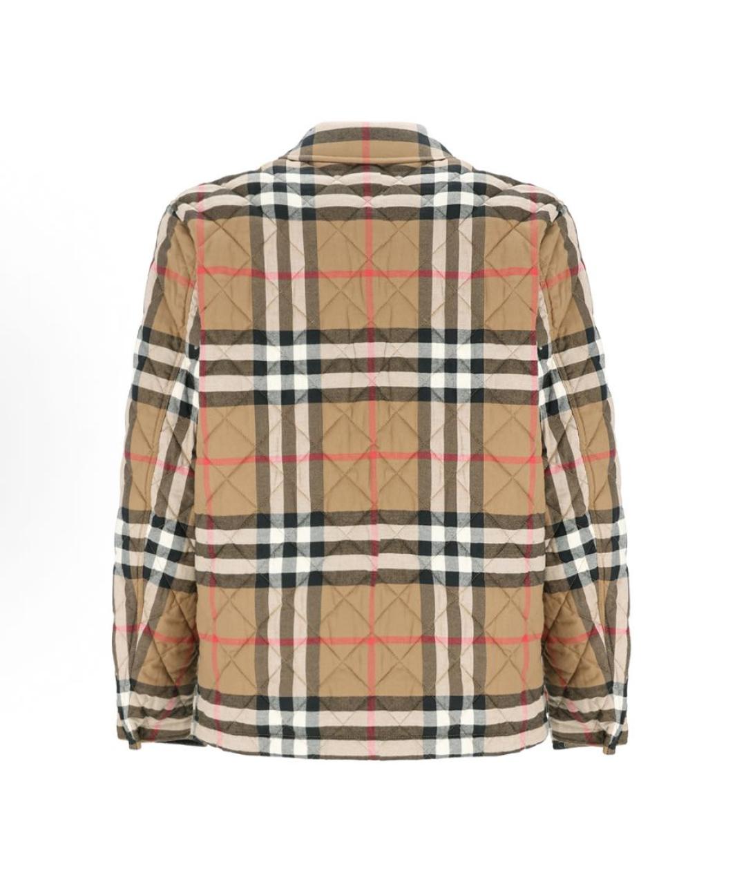 BURBERRY Коричневая полиэстеровая куртка, фото 2