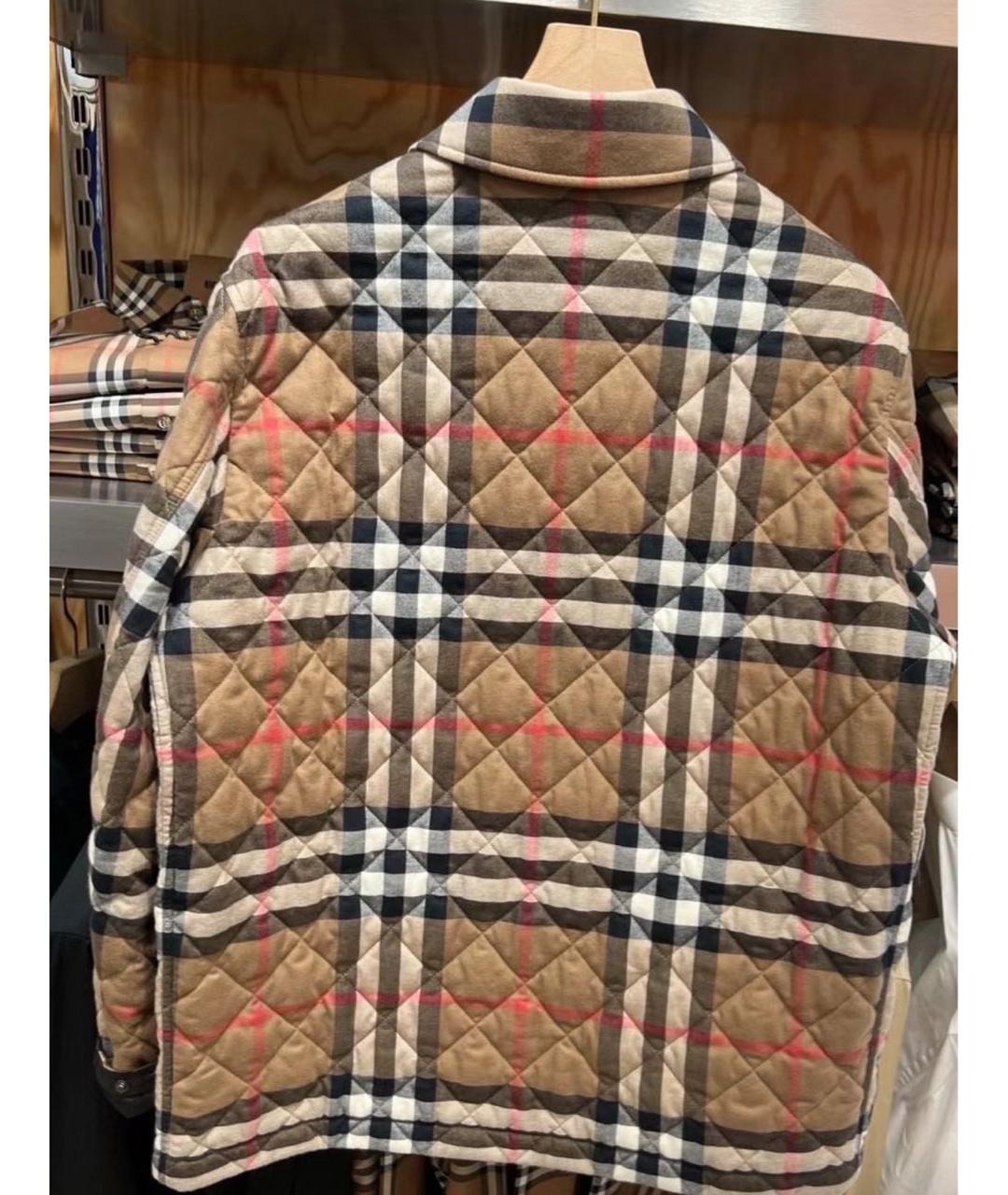 BURBERRY Коричневая полиэстеровая куртка, фото 7
