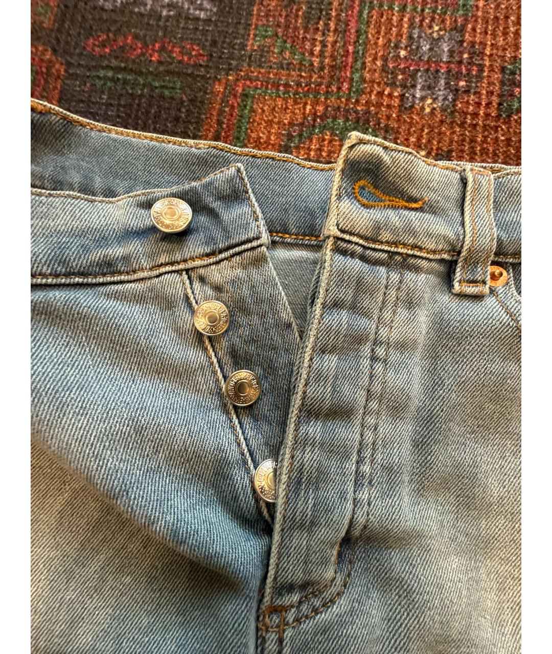 ZADIG & VOLTAIRE Голубая деним юбка мини, фото 5