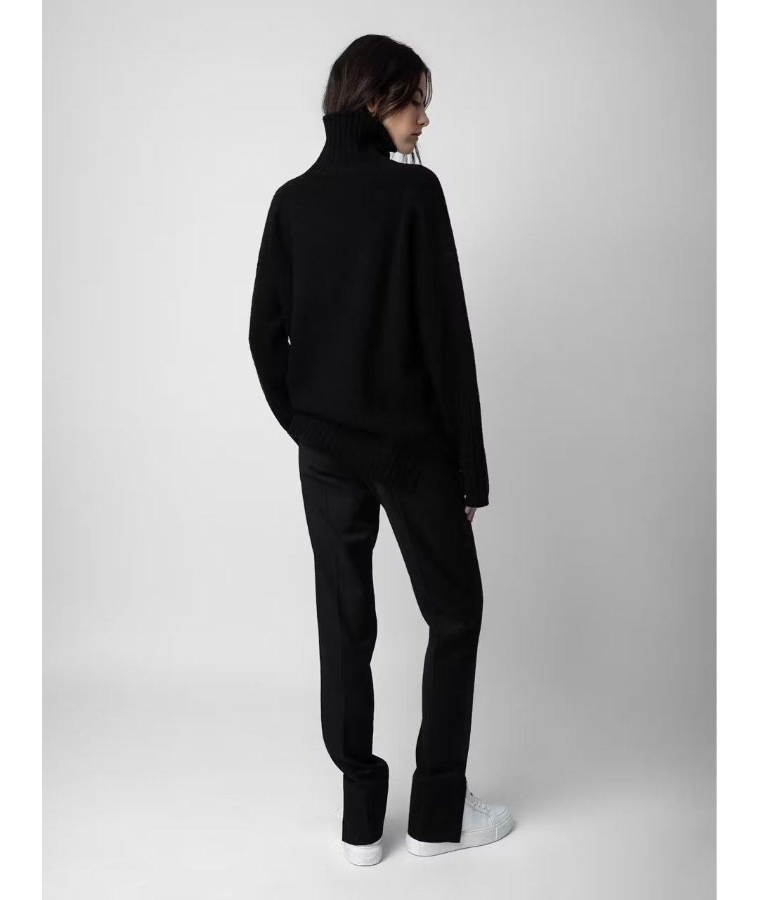 ZADIG & VOLTAIRE Черный шерстяной джемпер / свитер, фото 6