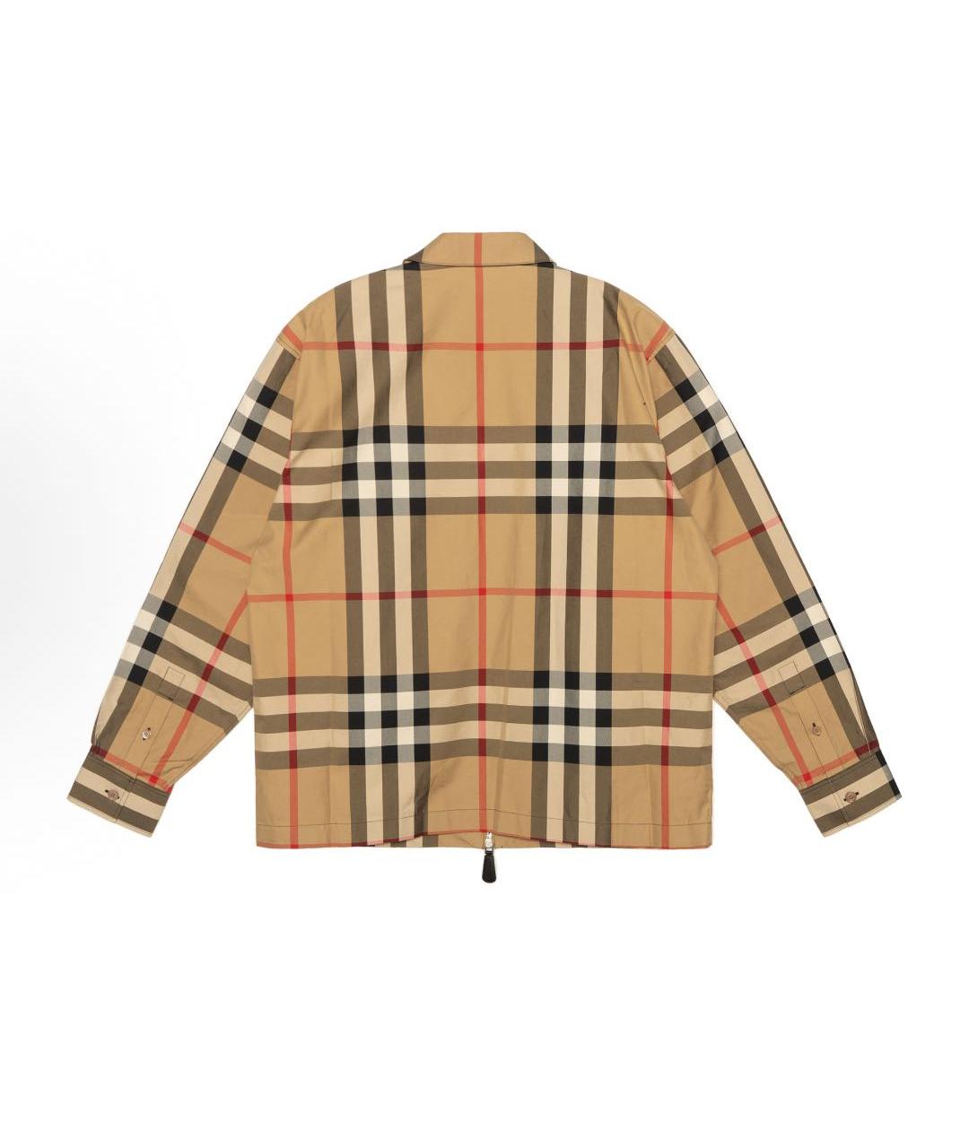 BURBERRY Коричневая хлопковая куртка, фото 2