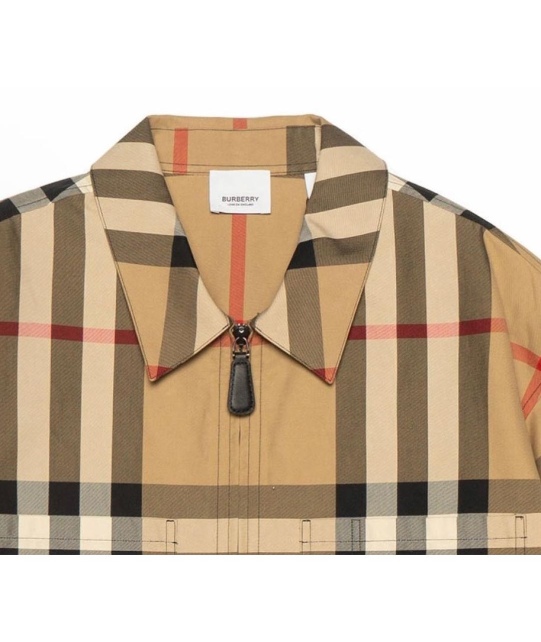BURBERRY Коричневая хлопковая куртка, фото 6