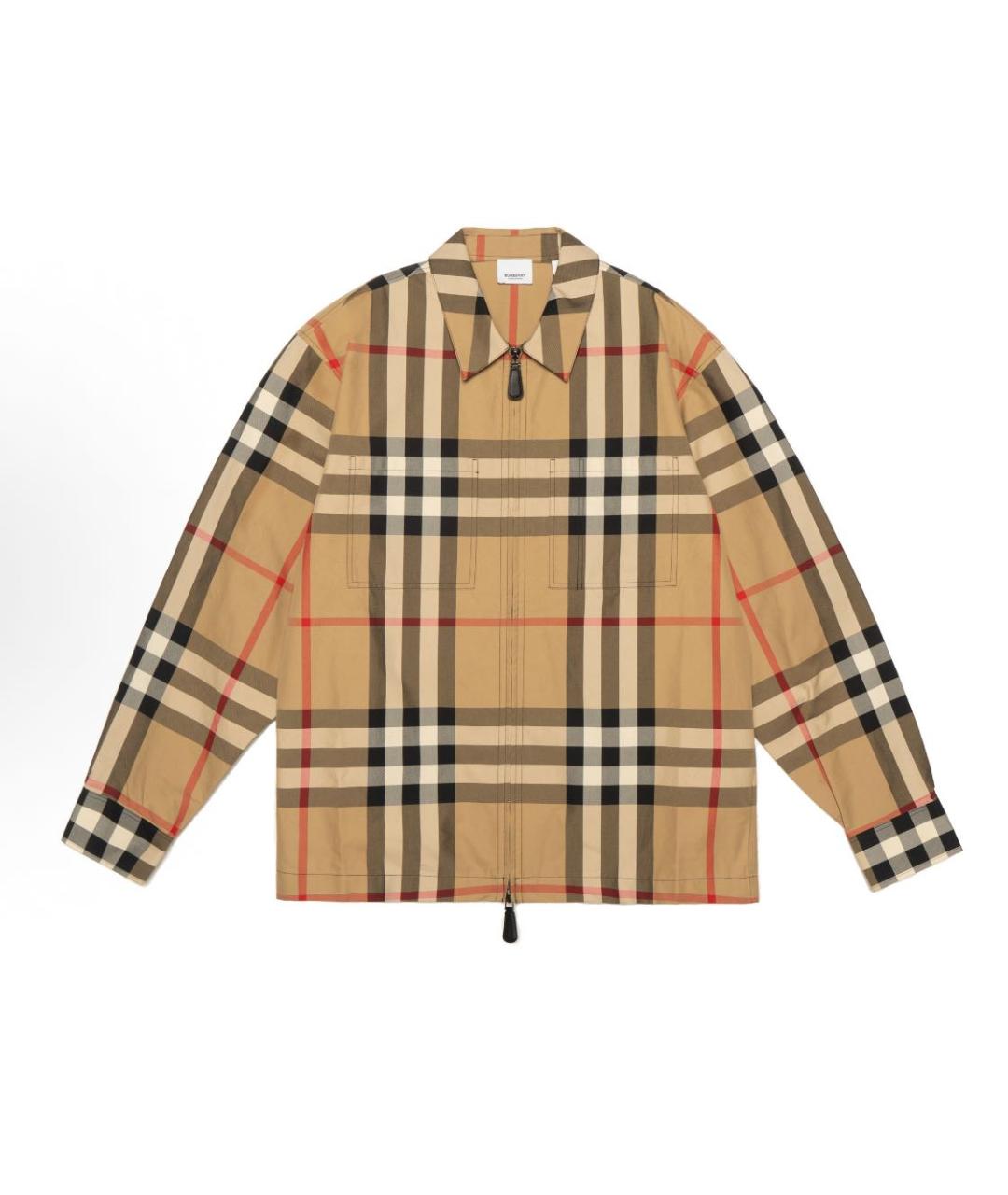 BURBERRY Коричневая хлопковая куртка, фото 9