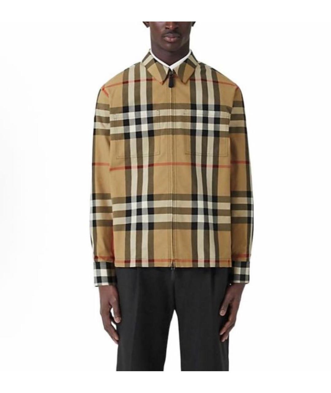 BURBERRY Коричневая хлопковая куртка, фото 3