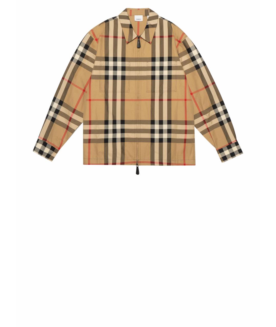 BURBERRY Коричневая хлопковая куртка, фото 1
