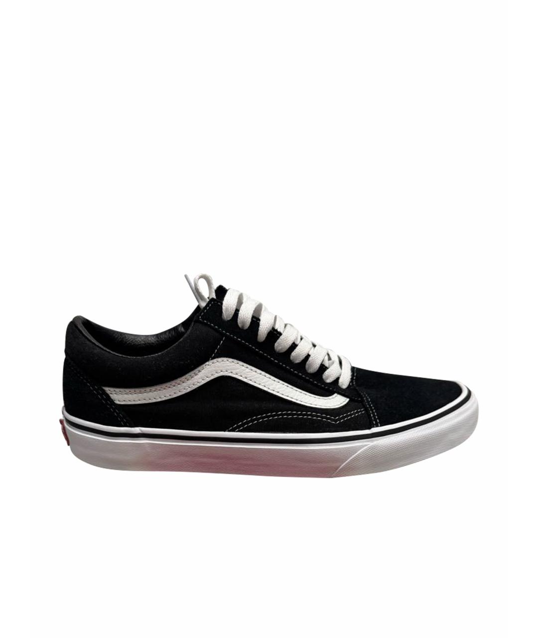 VANS Черные текстильные низкие кроссовки / кеды, фото 1