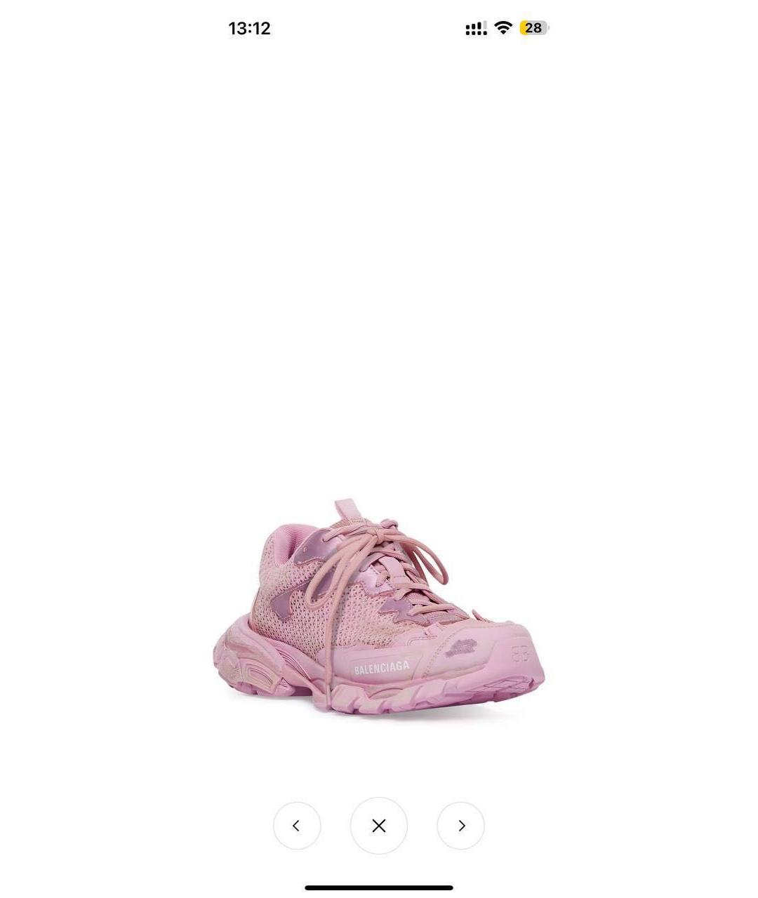 BALENCIAGA Розовые кроссовки, фото 2