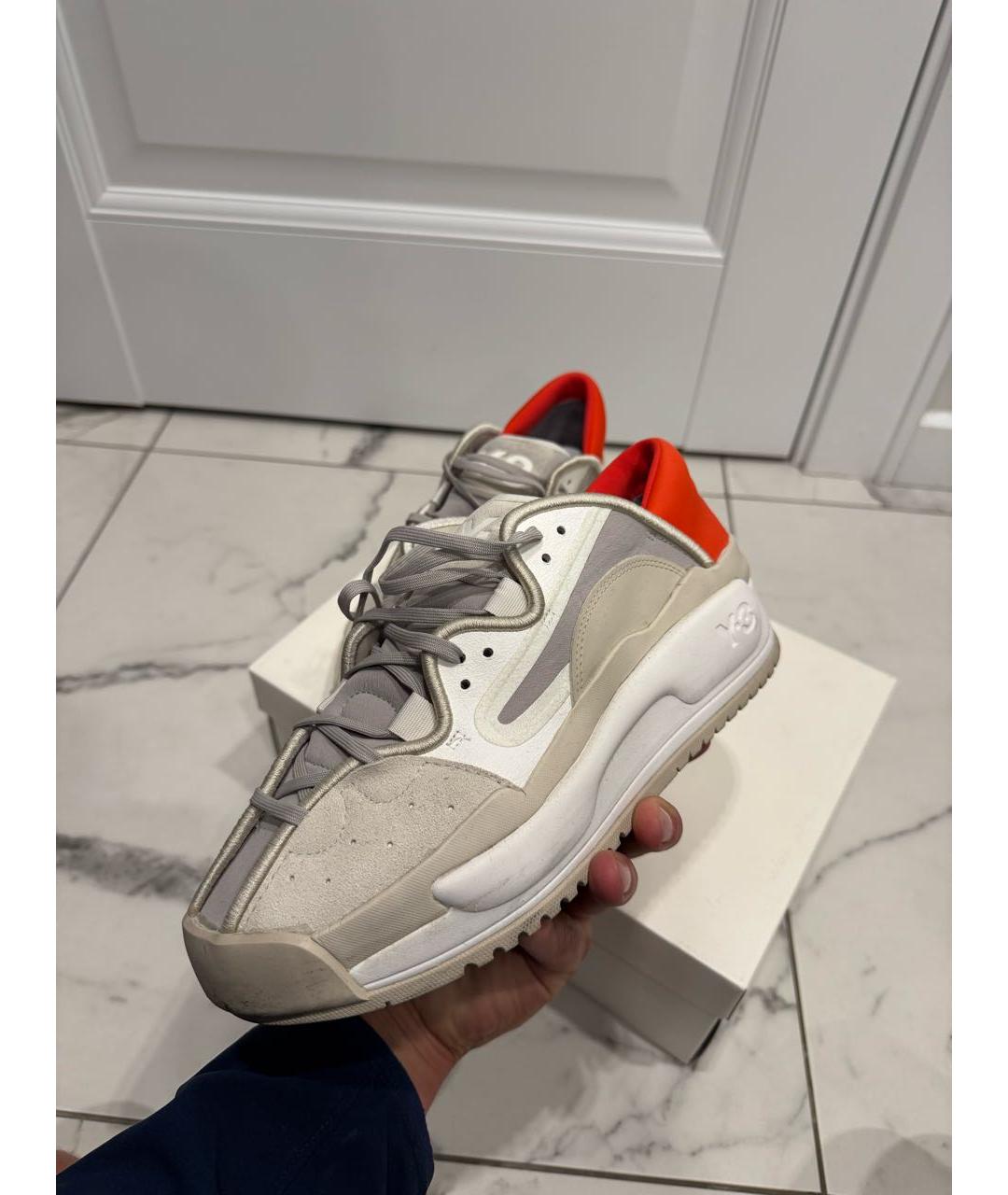 ADIDAS Бежевые замшевые низкие кроссовки / кеды, фото 4