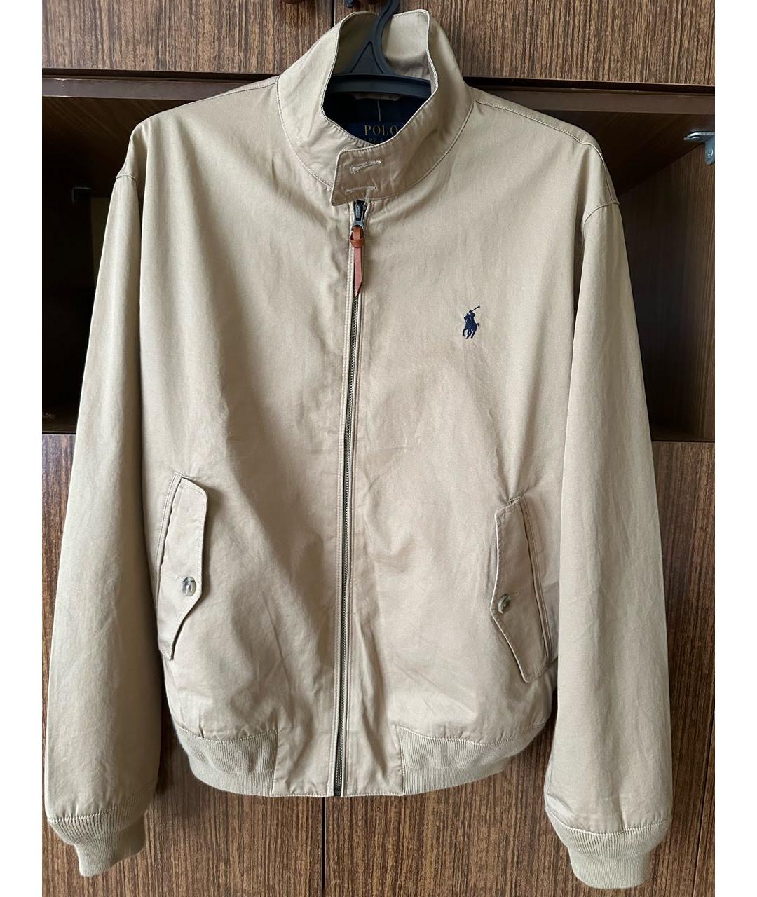 POLO RALPH LAUREN Бежевая хлопковая куртка, фото 6