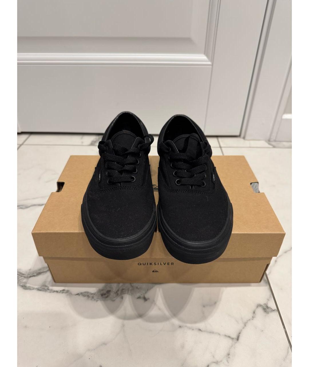 VANS Черные текстильные низкие кроссовки / кеды, фото 3