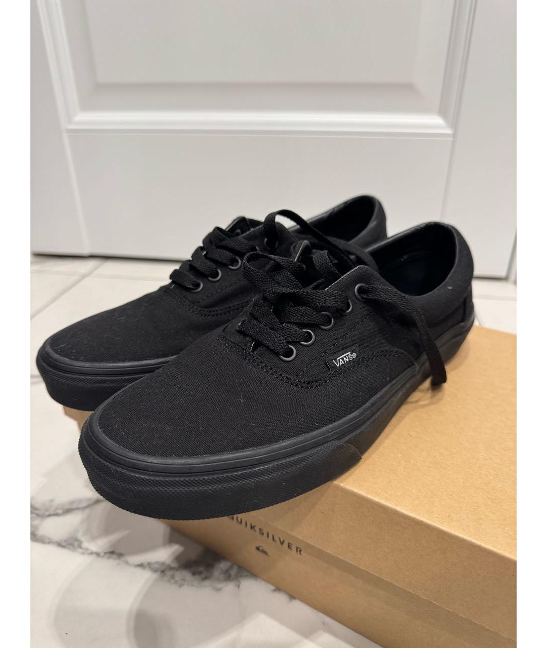 VANS Черные текстильные низкие кроссовки / кеды, фото 2