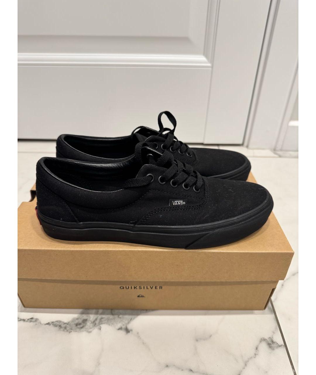VANS Черные текстильные низкие кроссовки / кеды, фото 8