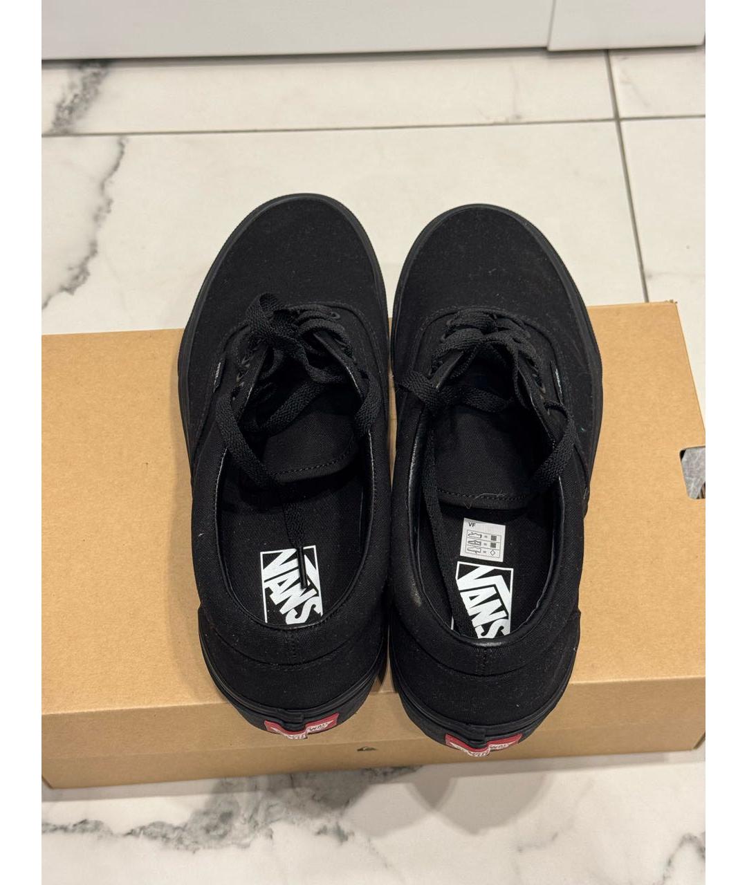 VANS Черные текстильные низкие кроссовки / кеды, фото 5