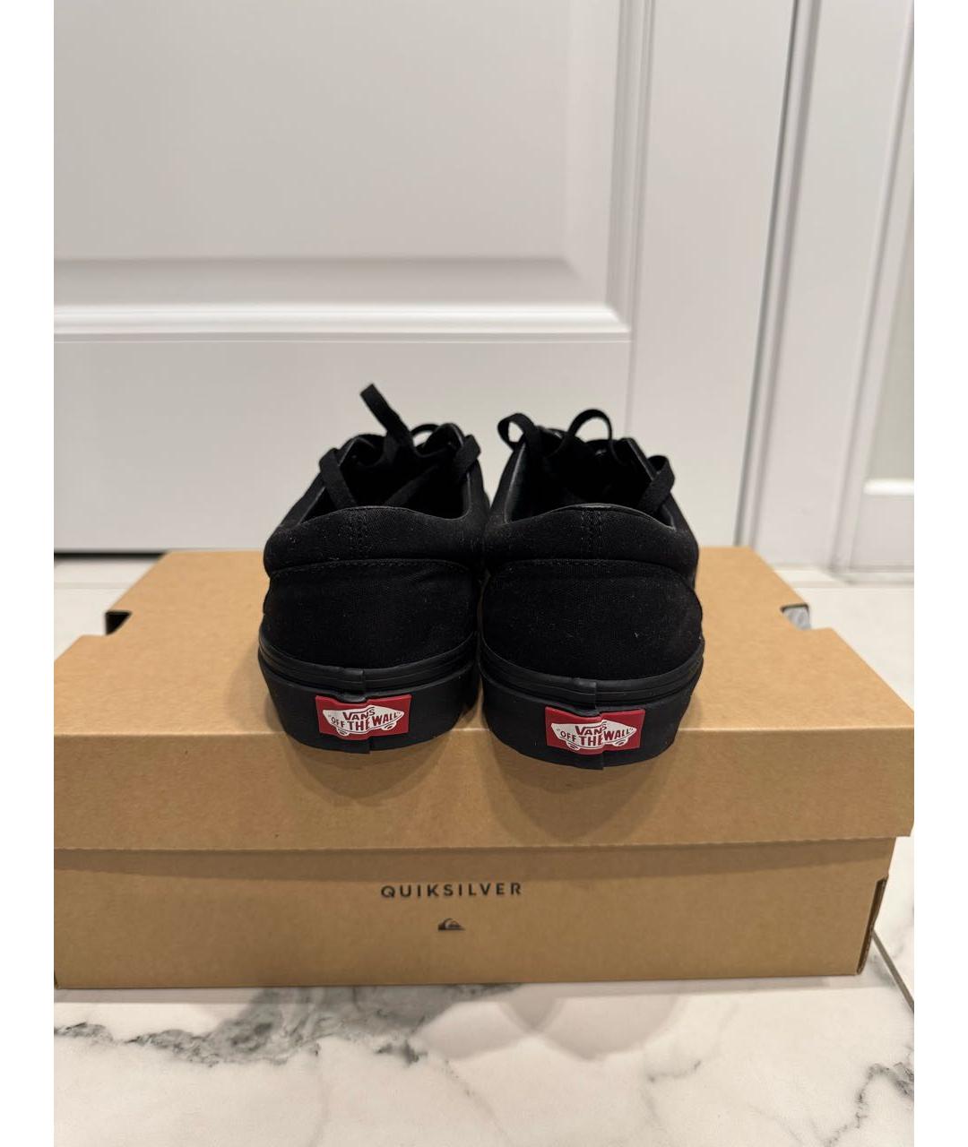 VANS Черные текстильные низкие кроссовки / кеды, фото 4