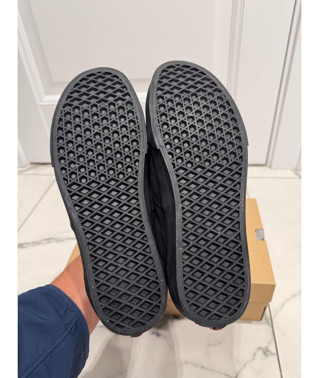 VANS Черные текстильные низкие кроссовки / кеды, фото 6