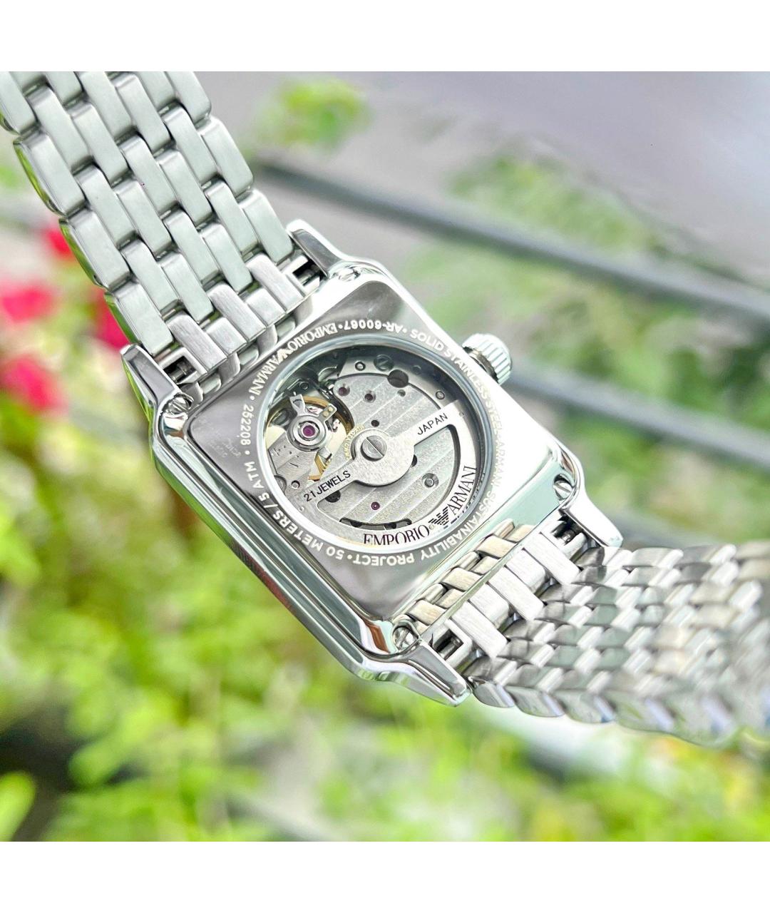 EMPORIO ARMANI Серебряные стальные часы, фото 2