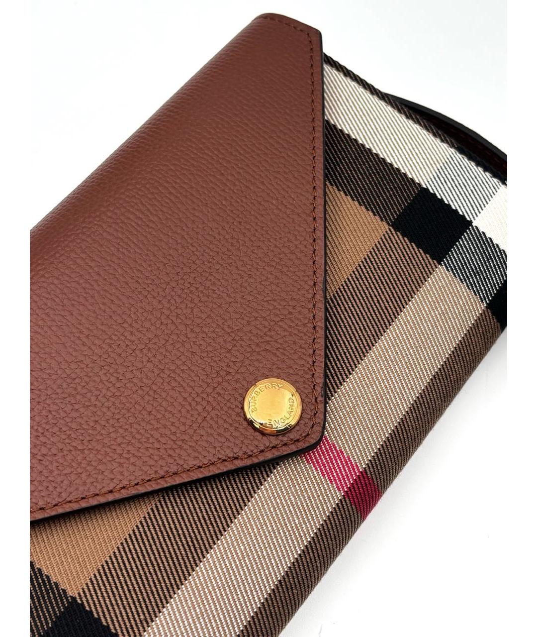 BURBERRY Коричневая кожаная сумка через плечо, фото 4