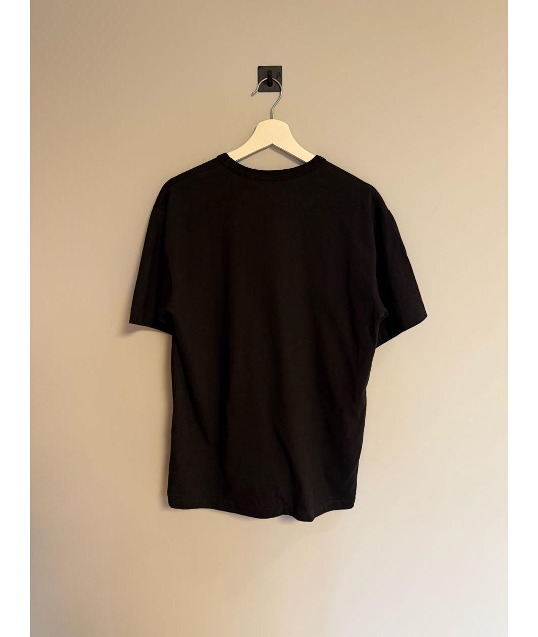 COMME DES GARÇONS Черная хлопковая футболка, фото 2