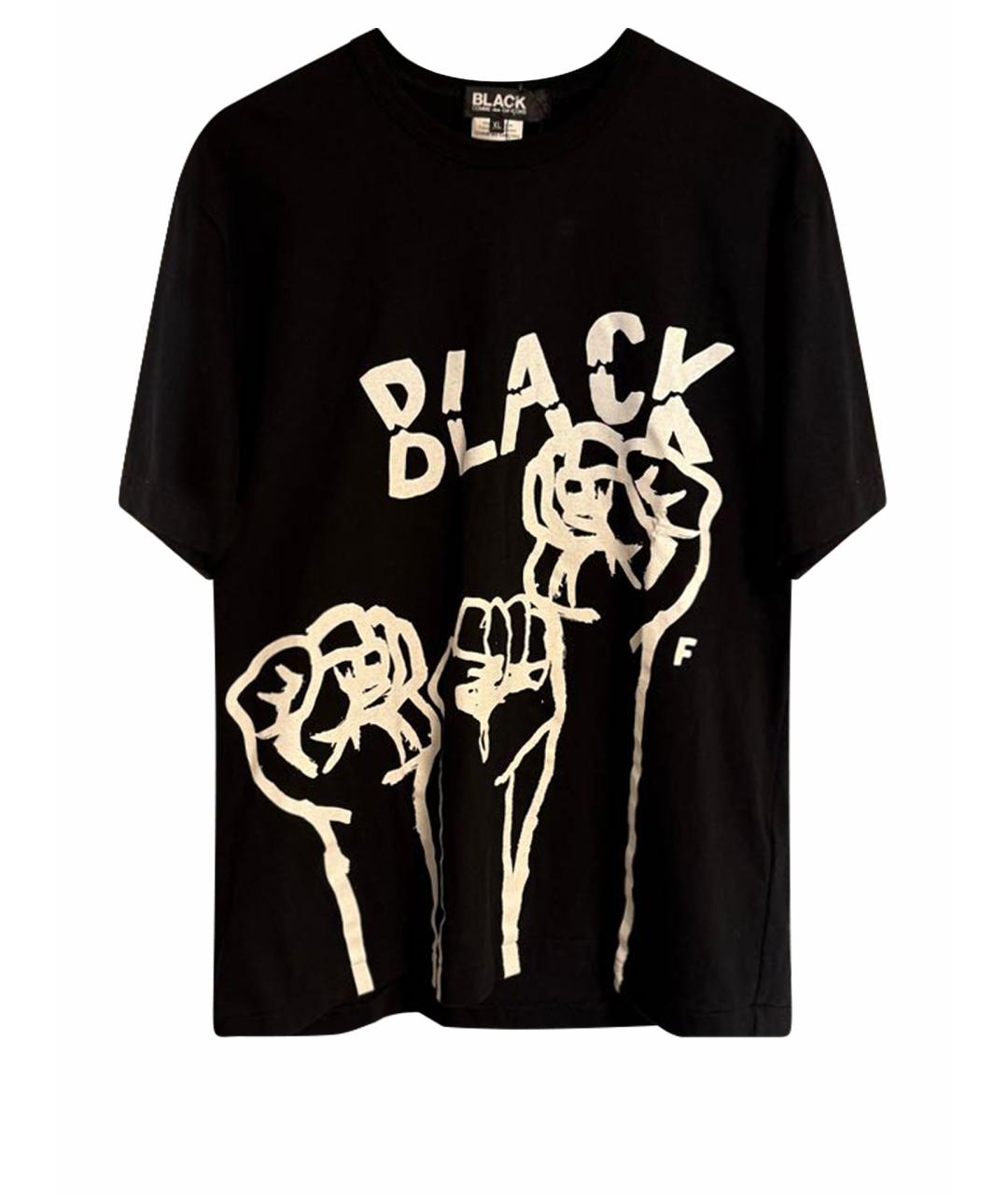 COMME DES GARÇONS Черная хлопковая футболка, фото 1