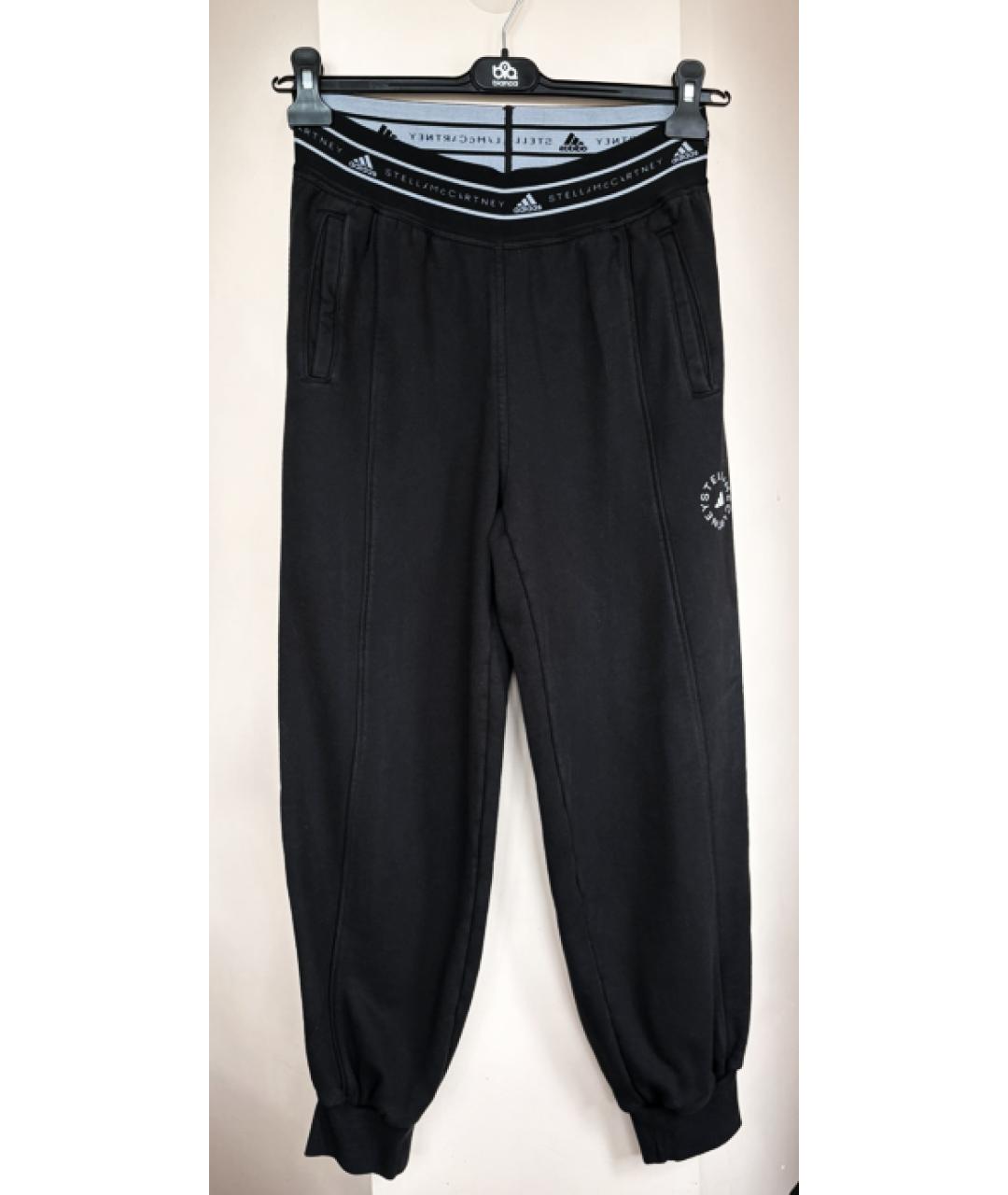 ADIDAS BY STELLA MCCARTNEY Черные хлопковые спортивные брюки и шорты, фото 4