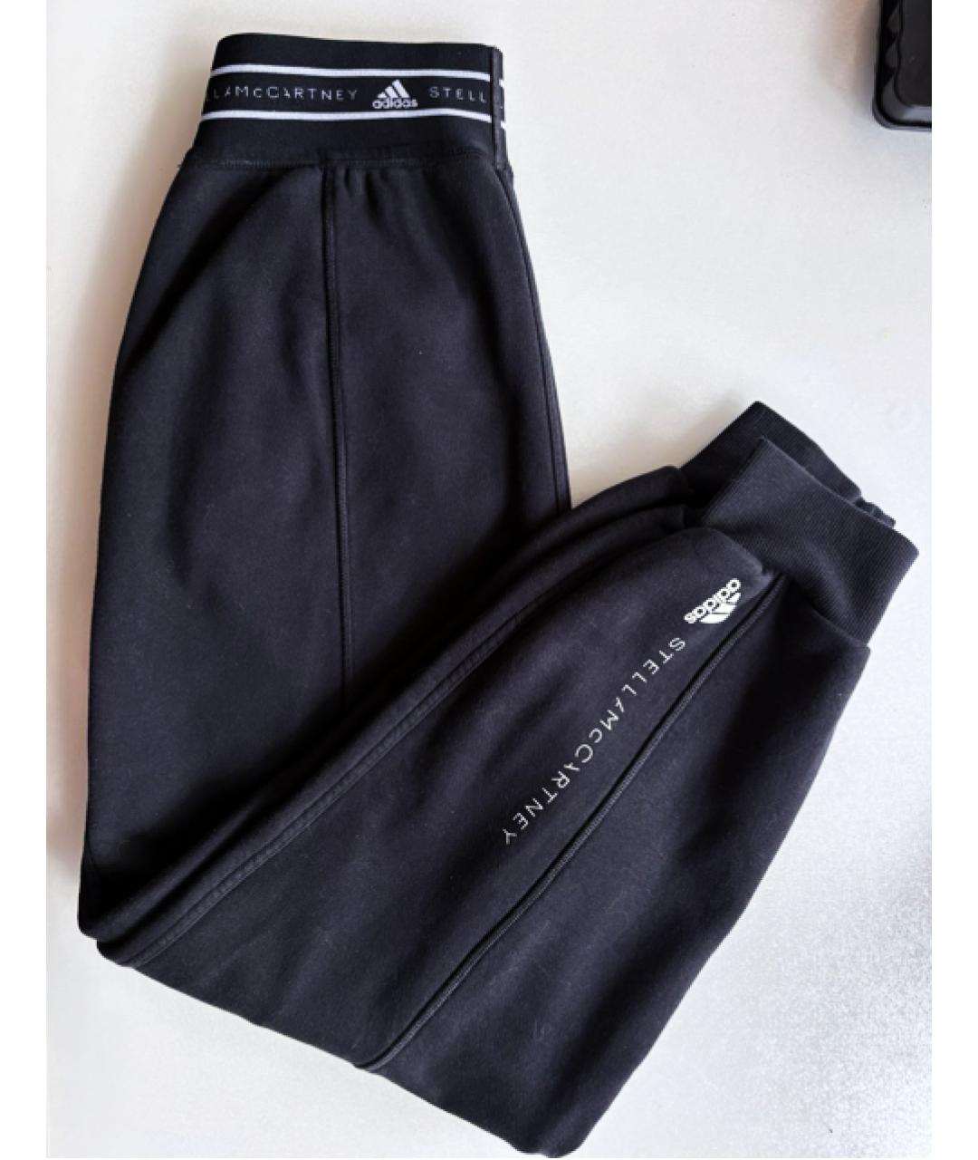 ADIDAS BY STELLA MCCARTNEY Черные хлопковые спортивные брюки и шорты, фото 5