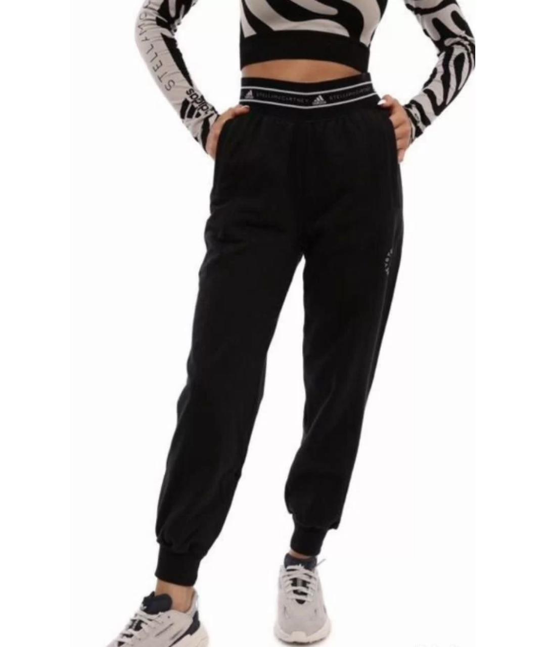 ADIDAS BY STELLA MCCARTNEY Черные хлопковые спортивные брюки и шорты, фото 2