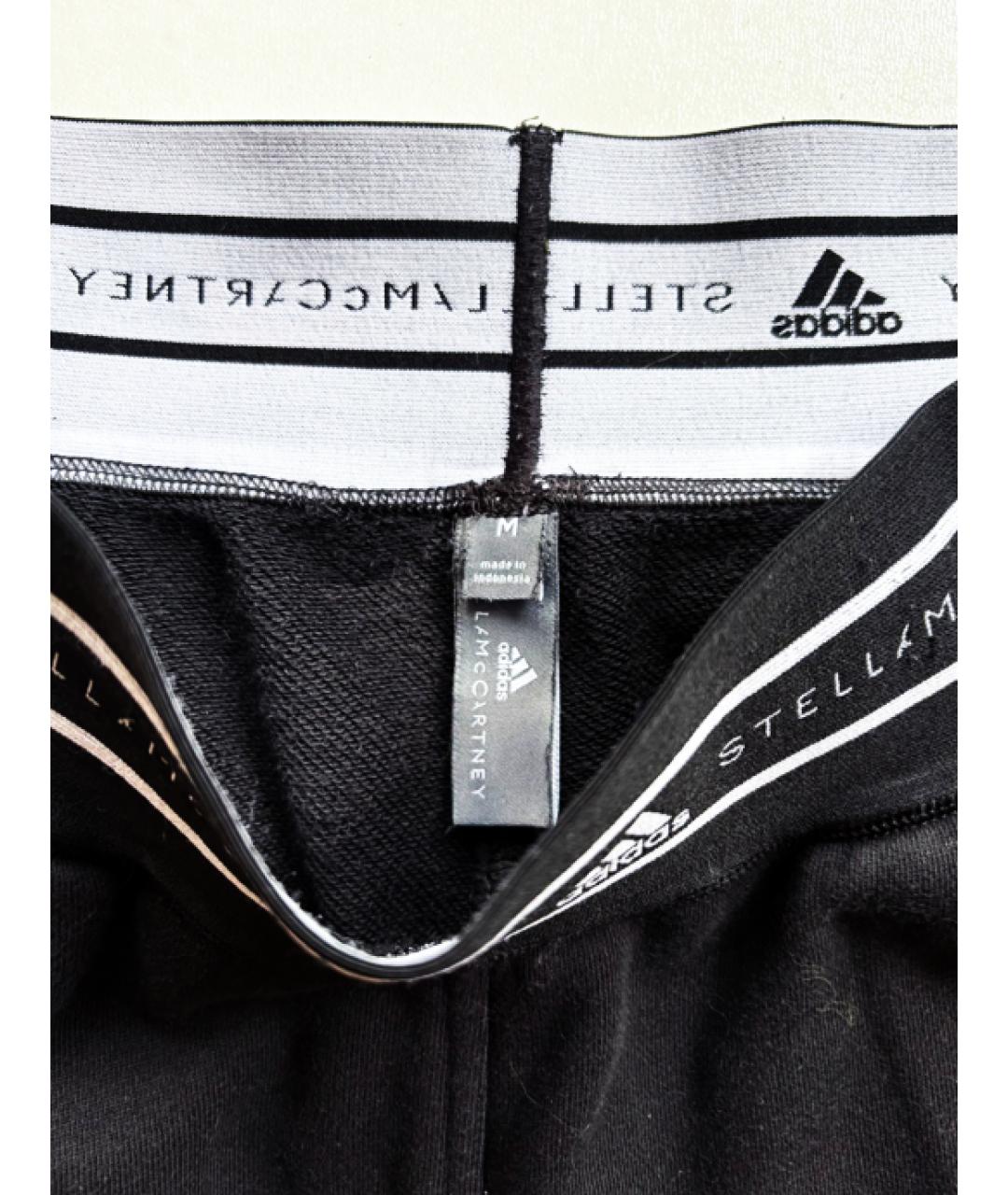 ADIDAS BY STELLA MCCARTNEY Черные хлопковые спортивные брюки и шорты, фото 8