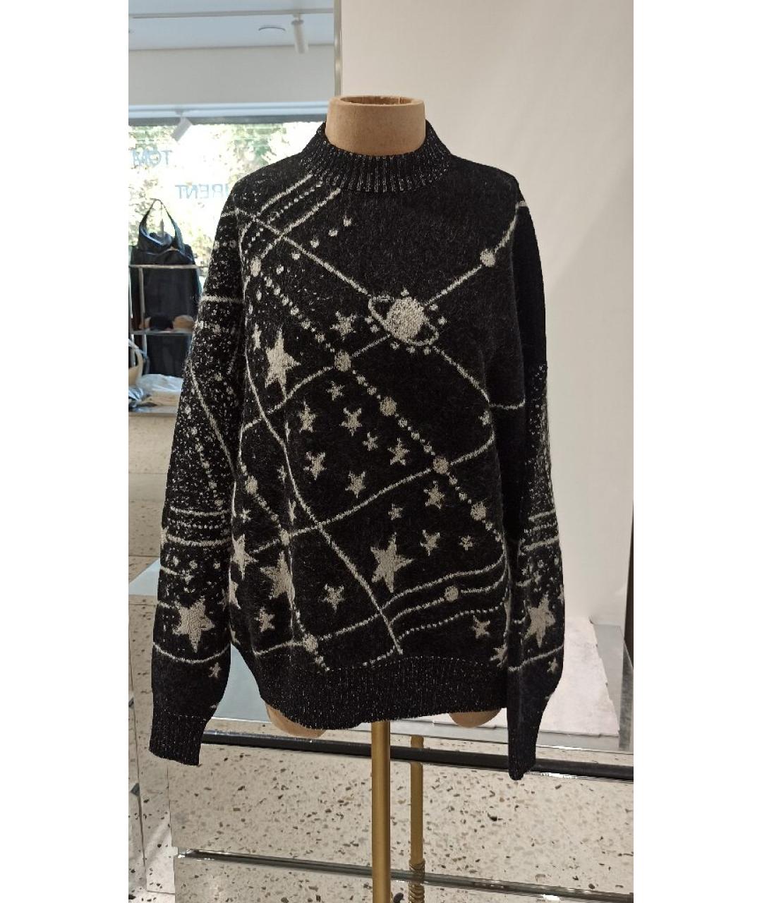 SAINT LAURENT Черный шерстяной джемпер / свитер, фото 7