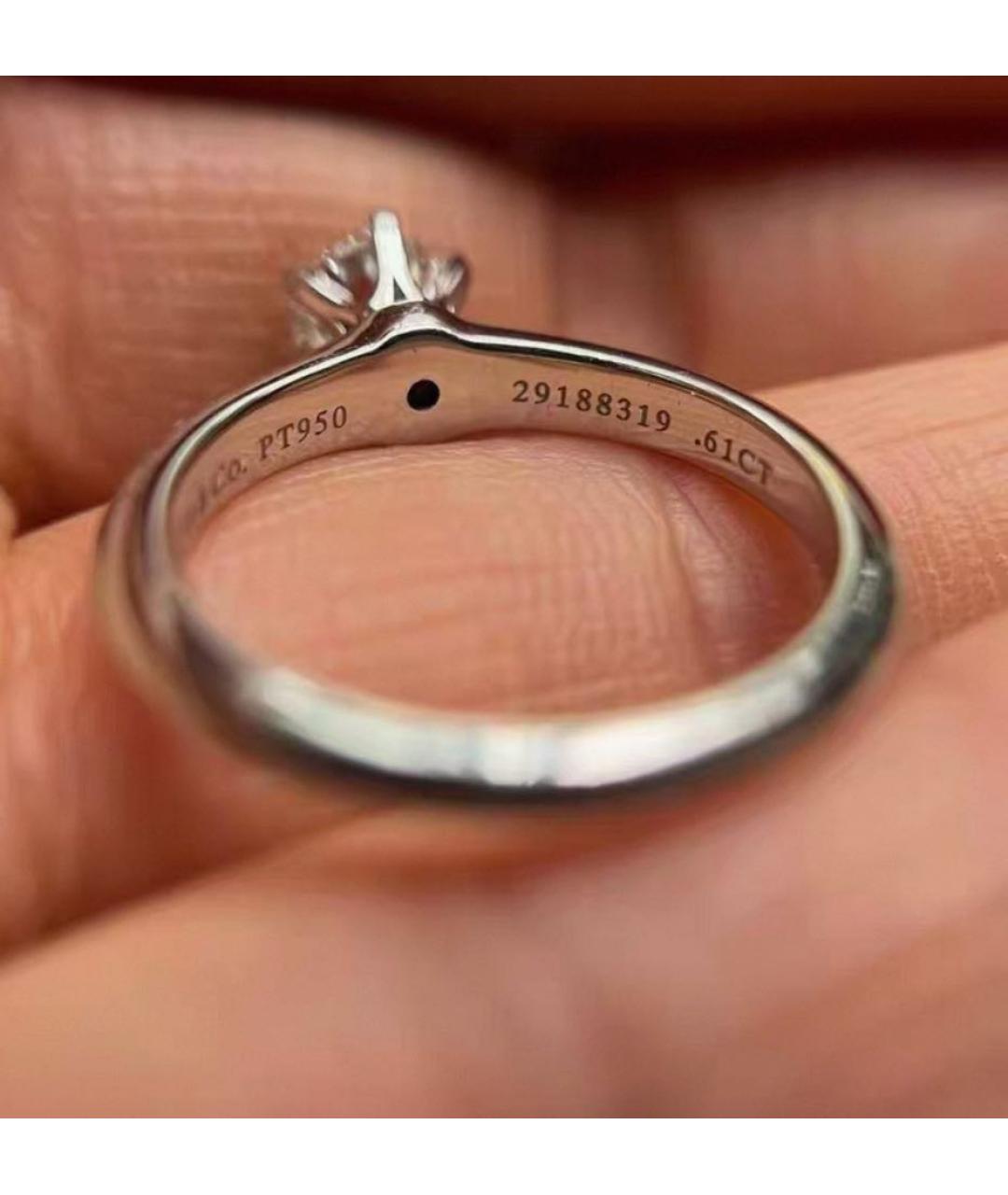 TIFFANY&CO Серебряное платиновое кольцо, фото 3