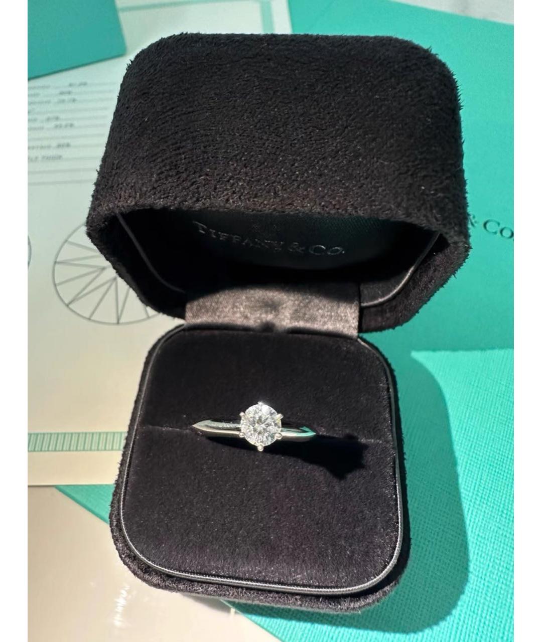 TIFFANY&CO Серебряное платиновое кольцо, фото 2