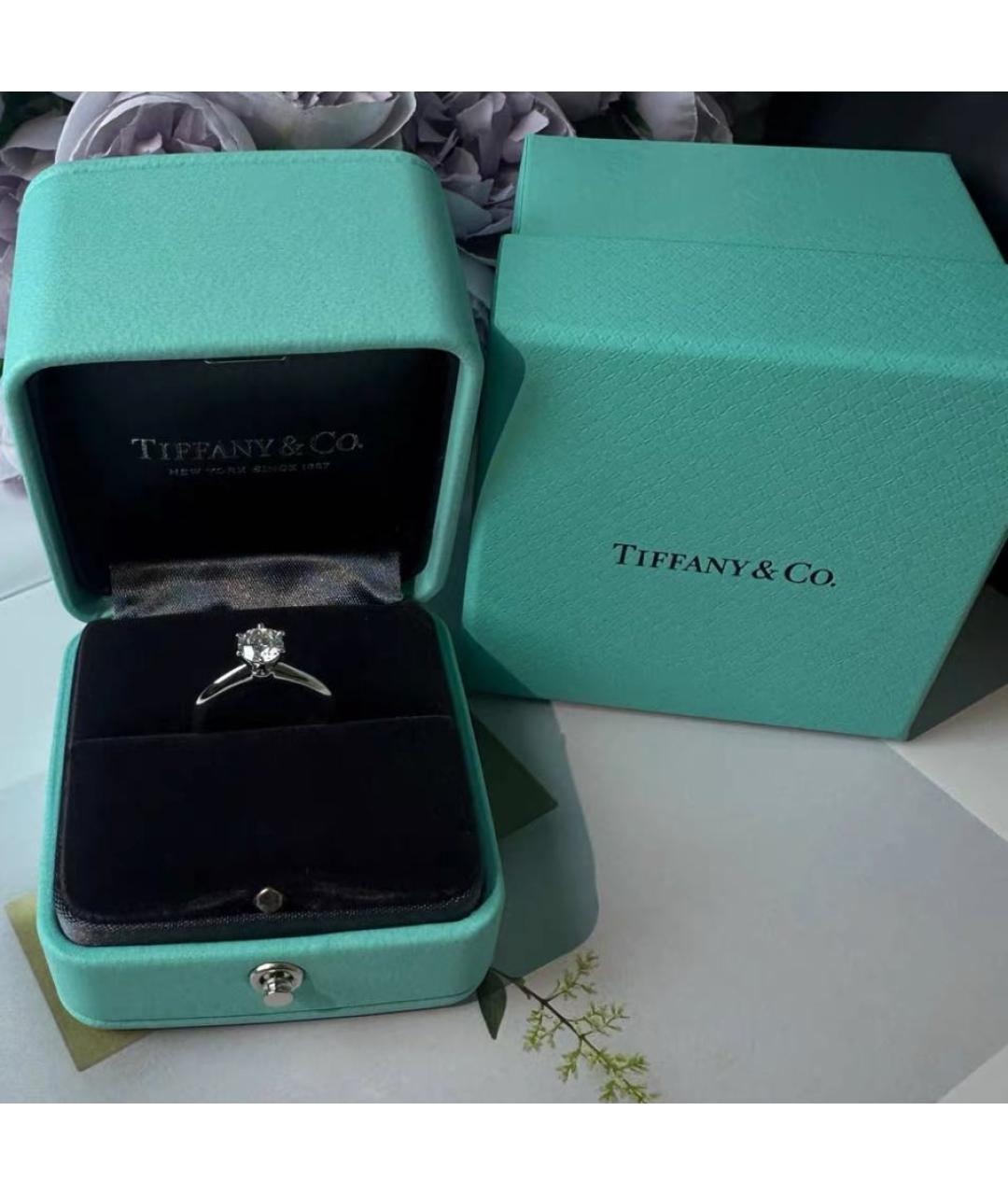 TIFFANY&CO Серебряное платиновое кольцо, фото 5