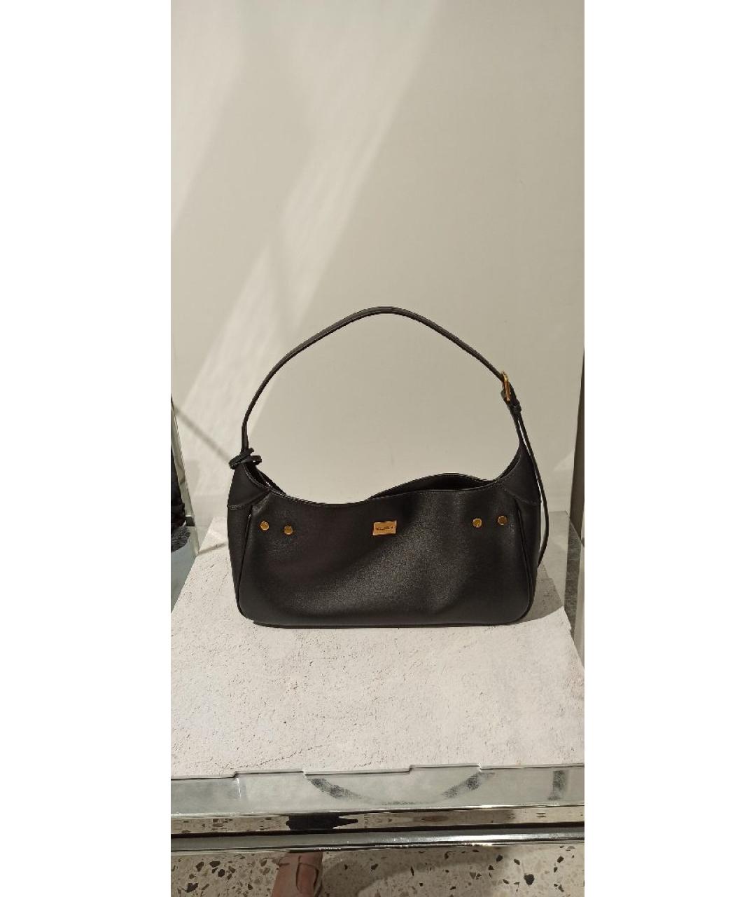 BALENCIAGA Черная кожаная сумка с короткими ручками, фото 3