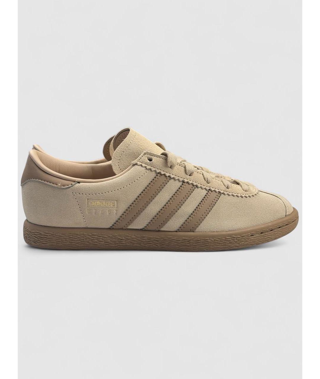 ADIDAS Бежевые замшевые кроссовки, фото 7