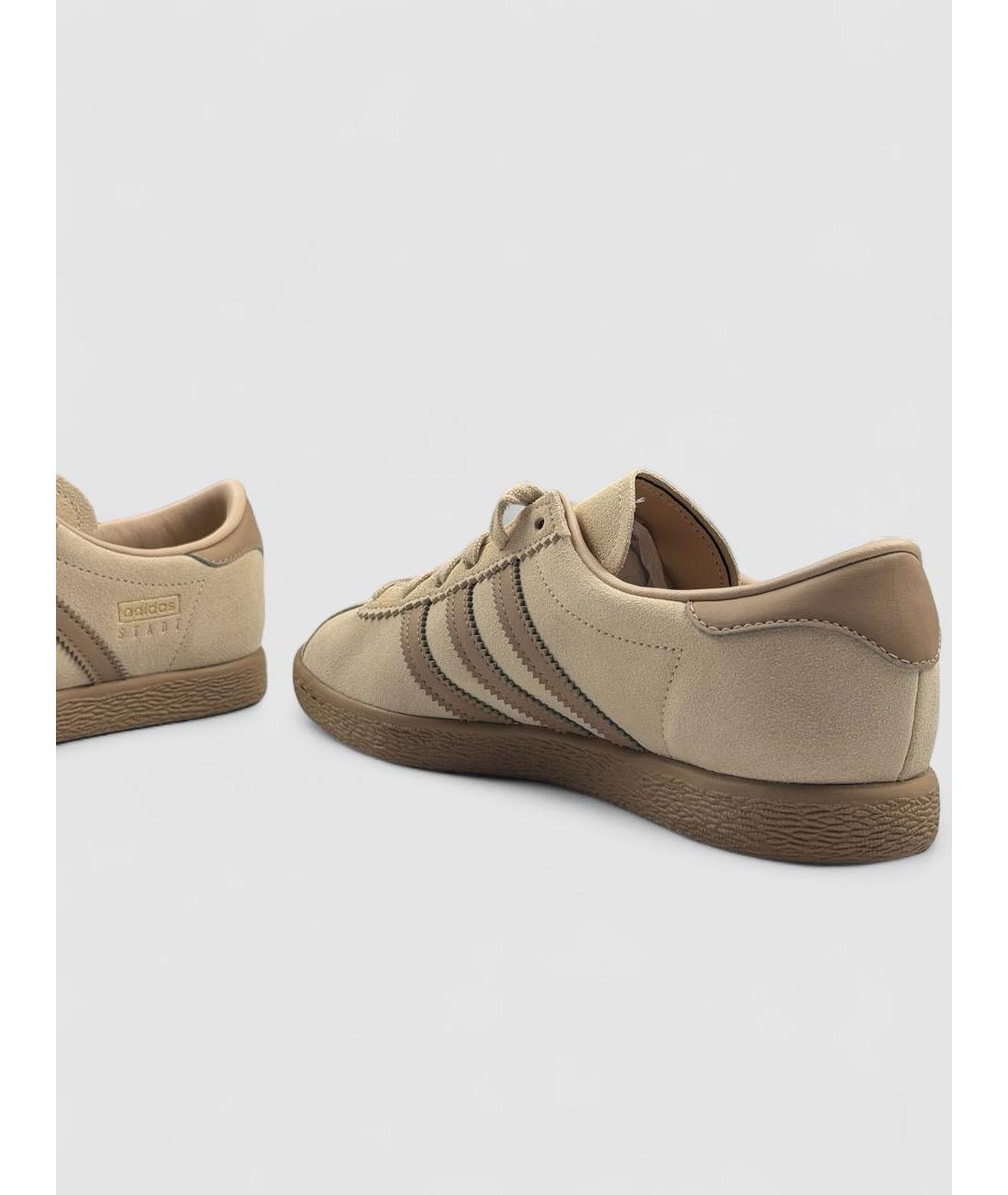 ADIDAS Бежевые замшевые кроссовки, фото 5